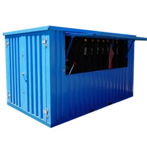 Container Pop Up 3×2 Meters Blue Ral 5012