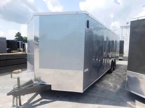 2024 Fast Cargo Silver Frost 8.5×28 Enclosed Trailer For Sale - Image 2