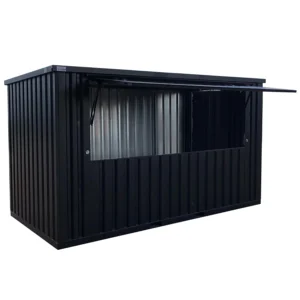 Shipping Container Bar 4×2 Meters Black Ral 9005