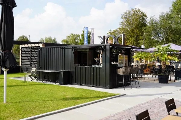 Shipping Container Bar 4×4 Meters Black Ral 9005 - Image 2