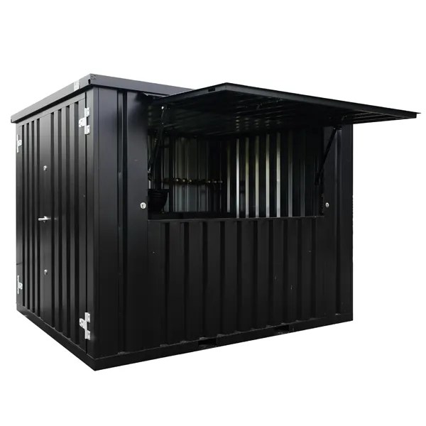 Flat Pack Container 3×2 Meters Black Ral 9005 - Image 2