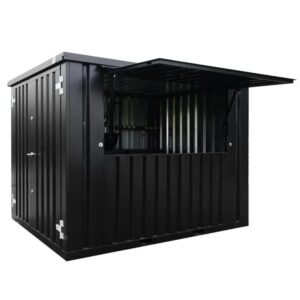Flat Pack Container 3×2 Meters Black Ral 9005