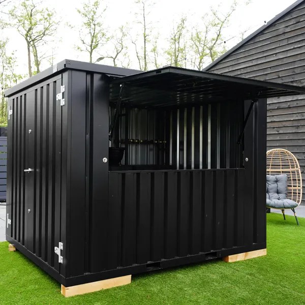 Shipping Container Bar 3×2 Xl Meters Black Ral 9005