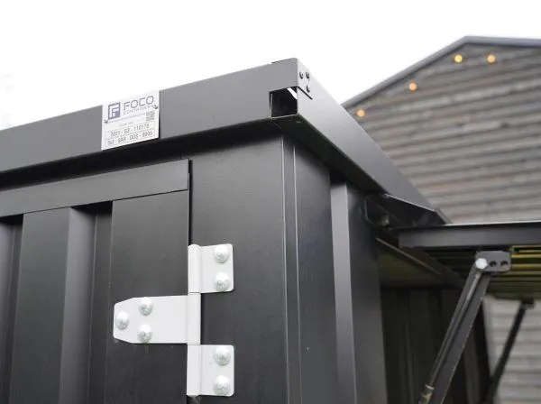 Flat Pack Container 3×2 Meters Black Ral 9005 - Image 3