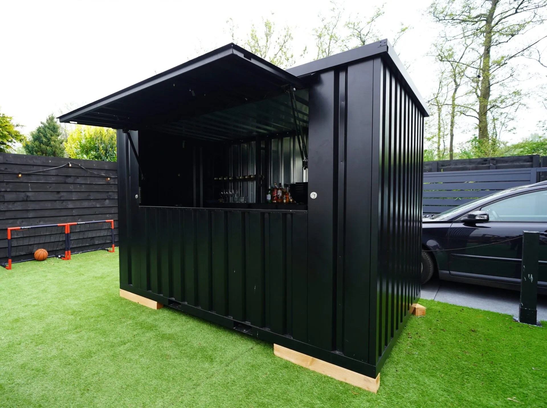 Flat Pack Container 3×2 Meters Black Ral 9005 - Image 4