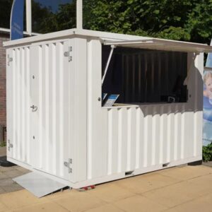 Container Pop Up 3×2 Meters White Ral 9016