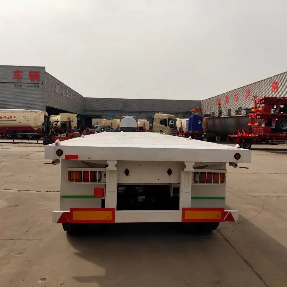 Flatbed semi-trailer 40ft Container Carrier Truck trailer - Image 3